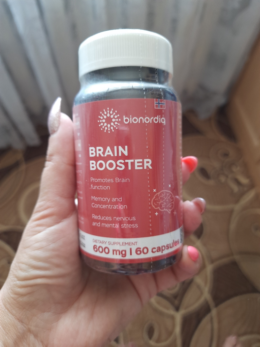 Фото покупателя №331 из 814: Витаминный комплекс для мозга и памяти Brain Booster bionordiq 600 мг 60 капсул, ноотроп, для концентрации, витамины для мозга, для учёбы и работы, БАД, для иммунитета, для здоровья, для профилактики, отзыв на 5 из 5, Ozon, 13 июля 2024