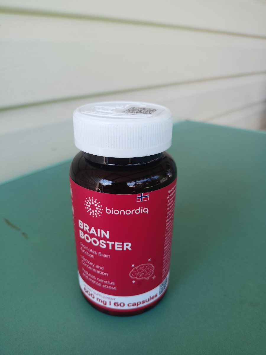 Фото покупателя №308 из 814: Витаминный комплекс для мозга и памяти Brain Booster bionordiq 600 мг 60 капсул, ноотроп, для концентрации, витамины для мозга, для учёбы и работы, БАД, для иммунитета, для здоровья, для профилактики, отзыв на 5 из 5, Ozon, 14 июля 2024