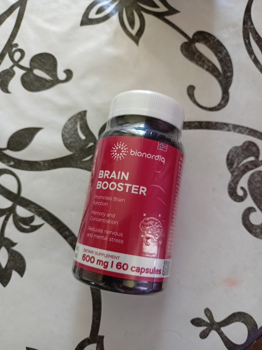 Фото покупателя №304 из 814: Витаминный комплекс для мозга и памяти Brain Booster bionordiq 600 мг 60 капсул, ноотроп, для концентрации, витамины для мозга, для учёбы и работы, БАД, для иммунитета, для здоровья, для профилактики, отзыв на 5 из 5, Ozon, 14 июля 2024