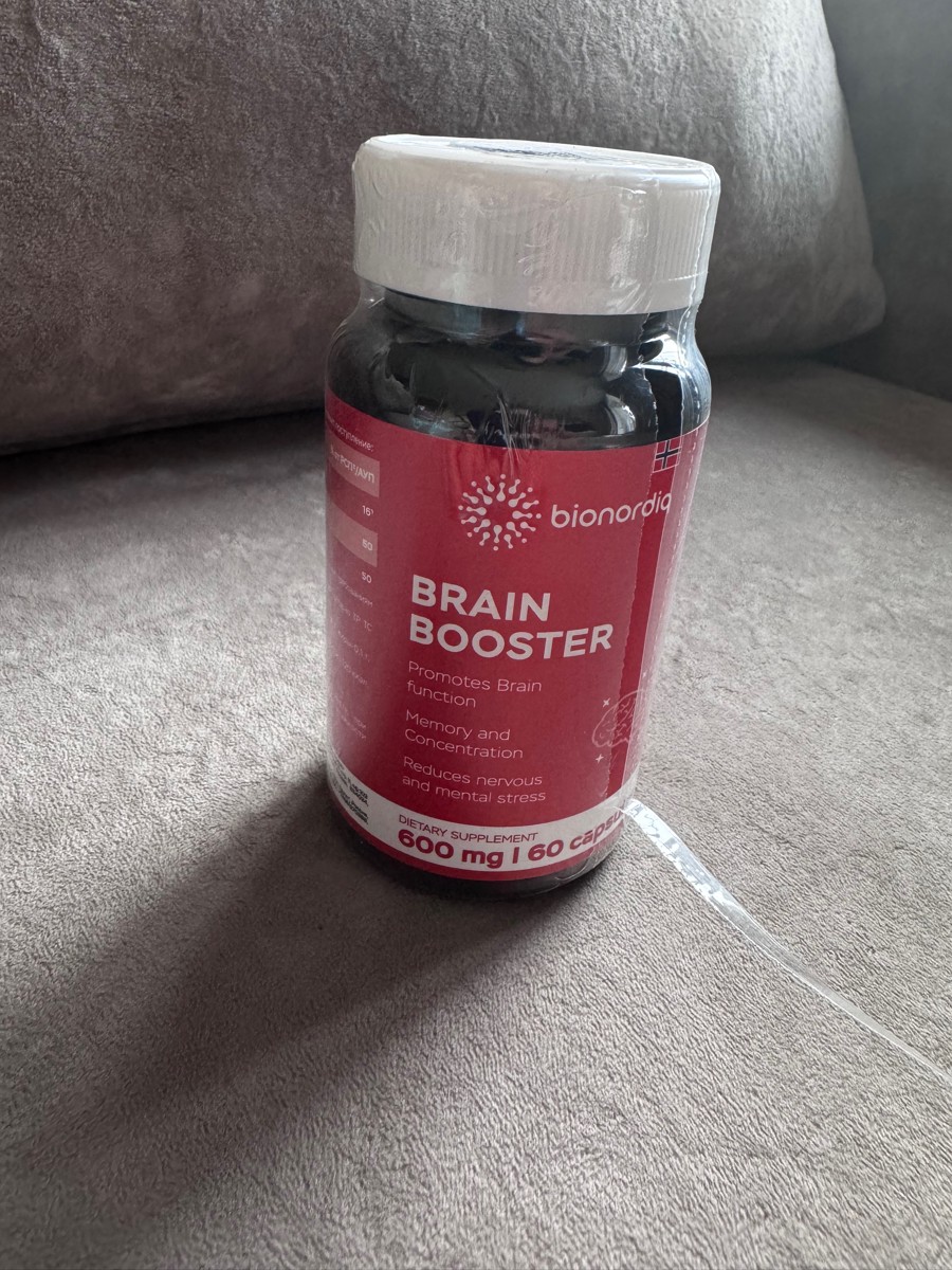 Фото покупателя №294 из 814: Витаминный комплекс для мозга и памяти Brain Booster bionordiq 600 мг 60 капсул, ноотроп, для концентрации, витамины для мозга, для учёбы и работы, БАД, для иммунитета, для здоровья, для профилактики, отзыв на 5 из 5, Ozon, 14 июля 2024
