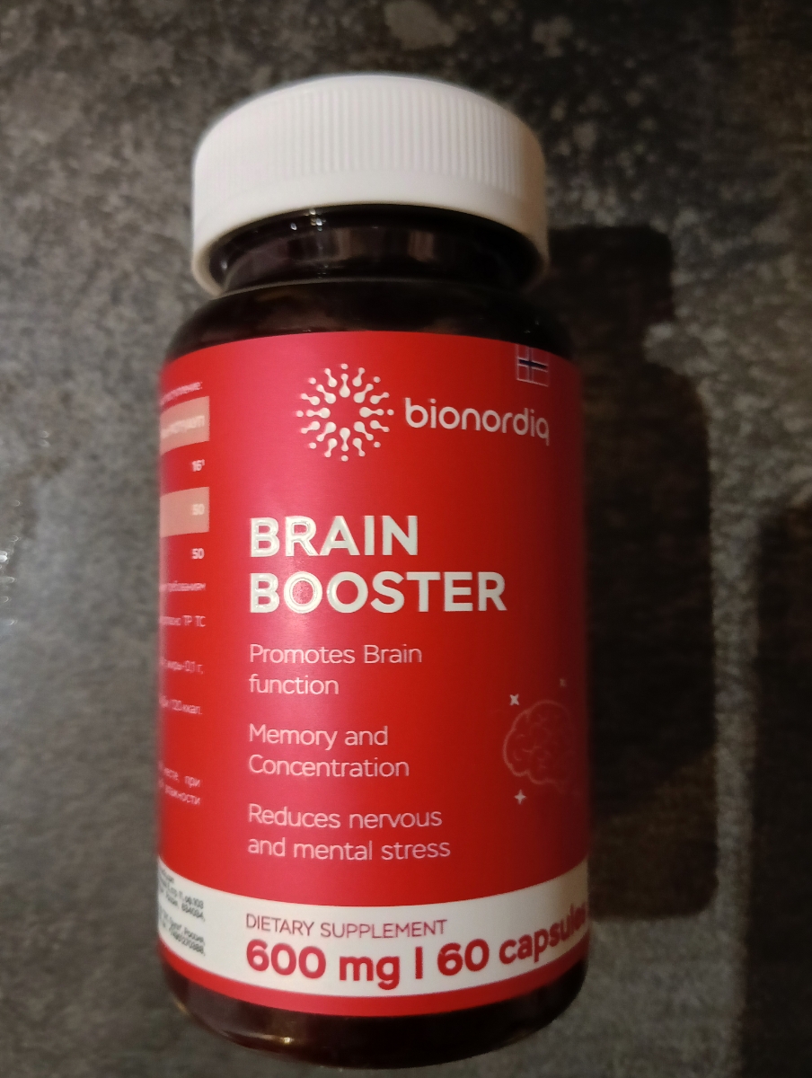 Фото покупателя №290 из 814: Витаминный комплекс для мозга и памяти Brain Booster bionordiq 600 мг 60 капсул, ноотроп, для концентрации, витамины для мозга, для учёбы и работы, БАД, для иммунитета, для здоровья, для профилактики, отзыв на 5 из 5, Ozon, 14 июля 2024