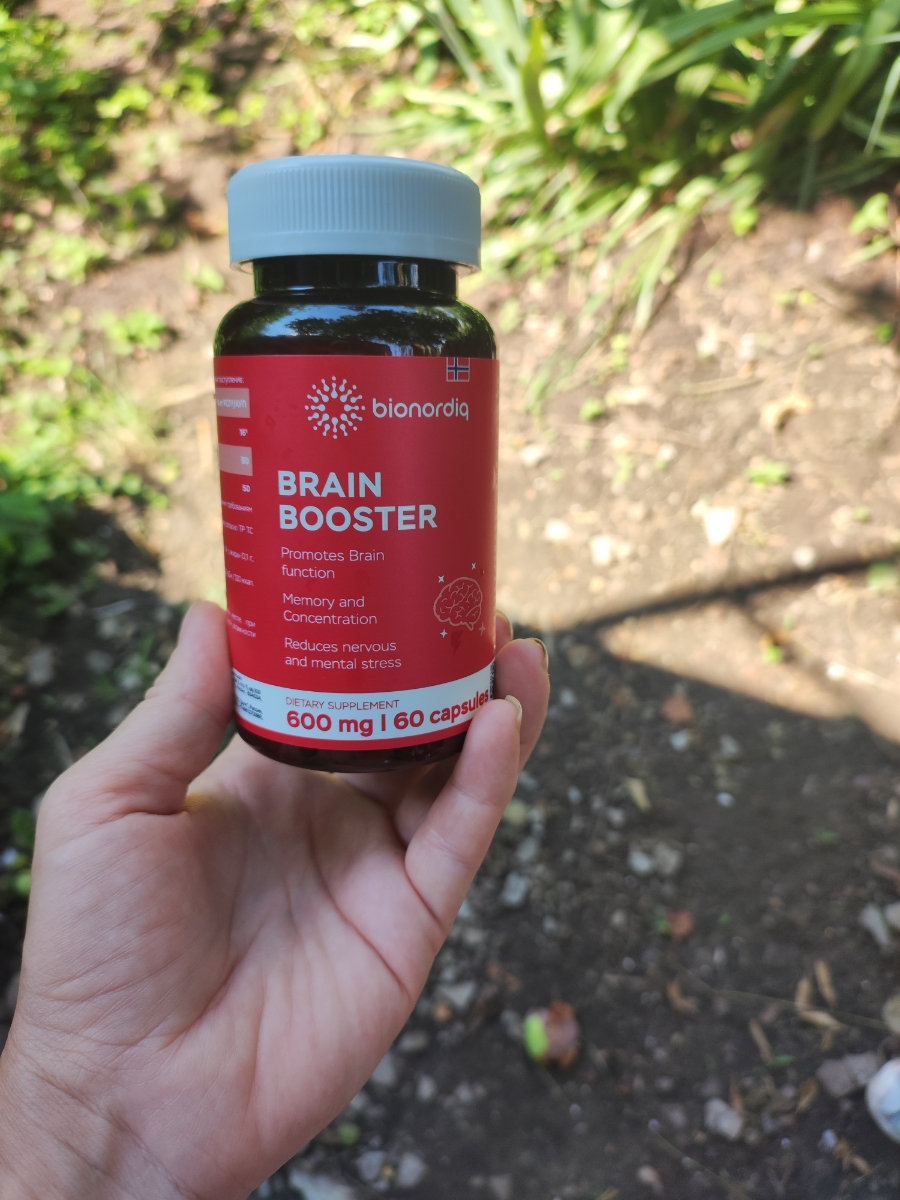 Фото покупателя №280 из 814: Витаминный комплекс для мозга и памяти Brain Booster bionordiq 600 мг 60 капсул, ноотроп, для концентрации, витамины для мозга, для учёбы и работы, БАД, для иммунитета, для здоровья, для профилактики, отзыв на 5 из 5, Ozon, 16 июля 2024