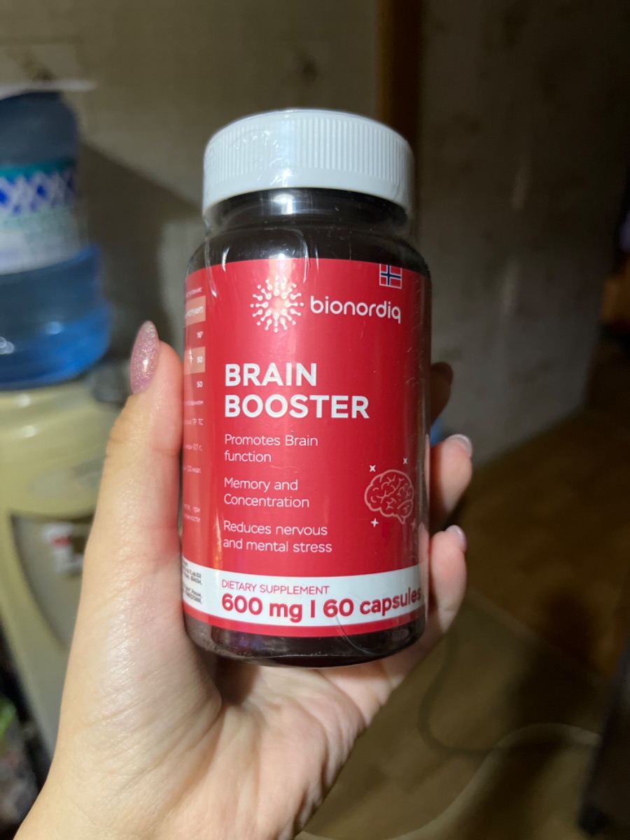 Фото покупателя №275 из 814: Витаминный комплекс для мозга и памяти Brain Booster bionordiq 600 мг 60 капсул, ноотроп, для концентрации, витамины для мозга, для учёбы и работы, БАД, для иммунитета, для здоровья, для профилактики, отзыв на 5 из 5, Ozon, 17 июля 2024