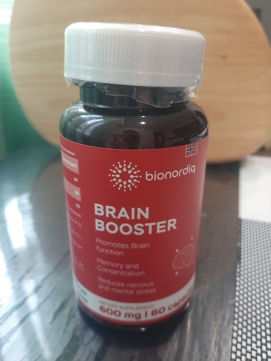 Фото покупателя №256 из 814: Витаминный комплекс для мозга и памяти Brain Booster bionordiq 600 мг 60 капсул, ноотроп, для концентрации, витамины для мозга, для учёбы и работы, БАД, для иммунитета, для здоровья, для профилактики, отзыв на 5 из 5, Ozon, 19 июля 2024