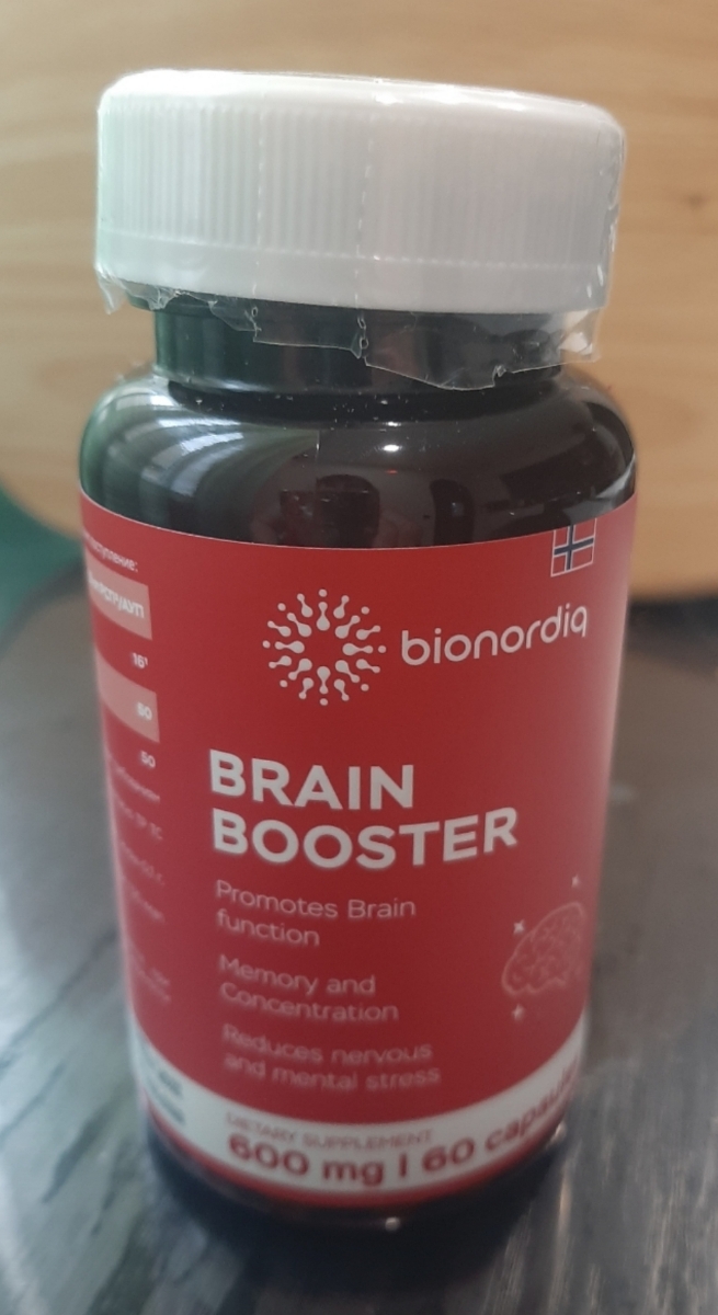 Фото покупателя №234 из 814: Витаминный комплекс для мозга и памяти Brain Booster bionordiq 600 мг 60 капсул, ноотроп, для концентрации, витамины для мозга, для учёбы и работы, БАД, для иммунитета, для здоровья, для профилактики, отзыв на 5 из 5, Ozon, 20 июля 2024