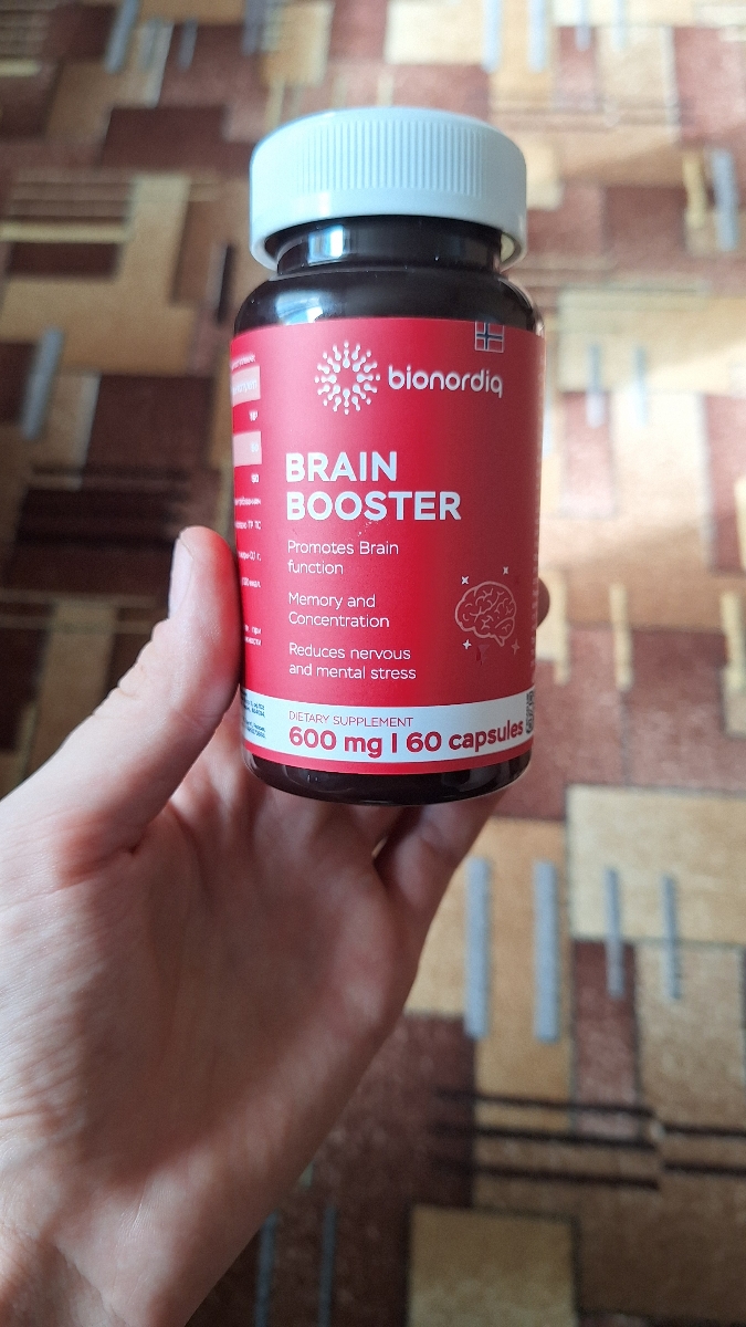 Фото покупателя №231 из 814: Витаминный комплекс для мозга и памяти Brain Booster bionordiq 600 мг 60 капсул, ноотроп, для концентрации, витамины для мозга, для учёбы и работы, БАД, для иммунитета, для здоровья, для профилактики, отзыв на 5 из 5, Ozon, 20 июля 2024
