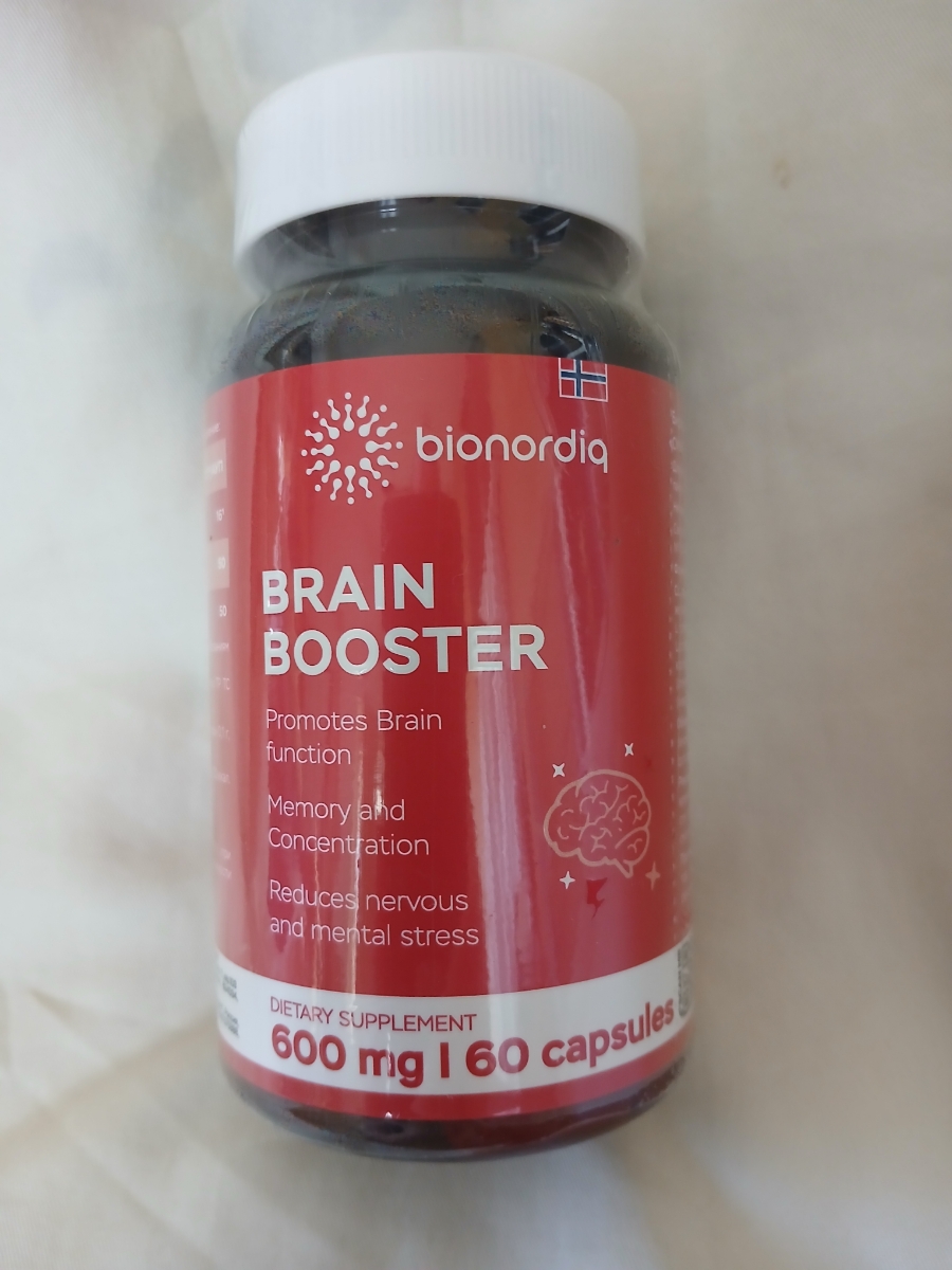 Фото покупателя №221 из 814: Витаминный комплекс для мозга и памяти Brain Booster bionordiq 600 мг 60 капсул, ноотроп, для концентрации, витамины для мозга, для учёбы и работы, БАД, для иммунитета, для здоровья, для профилактики, отзыв на 5 из 5, Ozon, 22 июля 2024