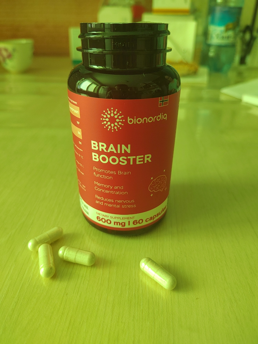 Фото покупателя №198 из 814: Витаминный комплекс для мозга и памяти Brain Booster bionordiq 600 мг 60 капсул, ноотроп, для концентрации, витамины для мозга, для учёбы и работы, БАД, для иммунитета, для здоровья, для профилактики, отзыв на 5 из 5, Ozon, 24 июля 2024