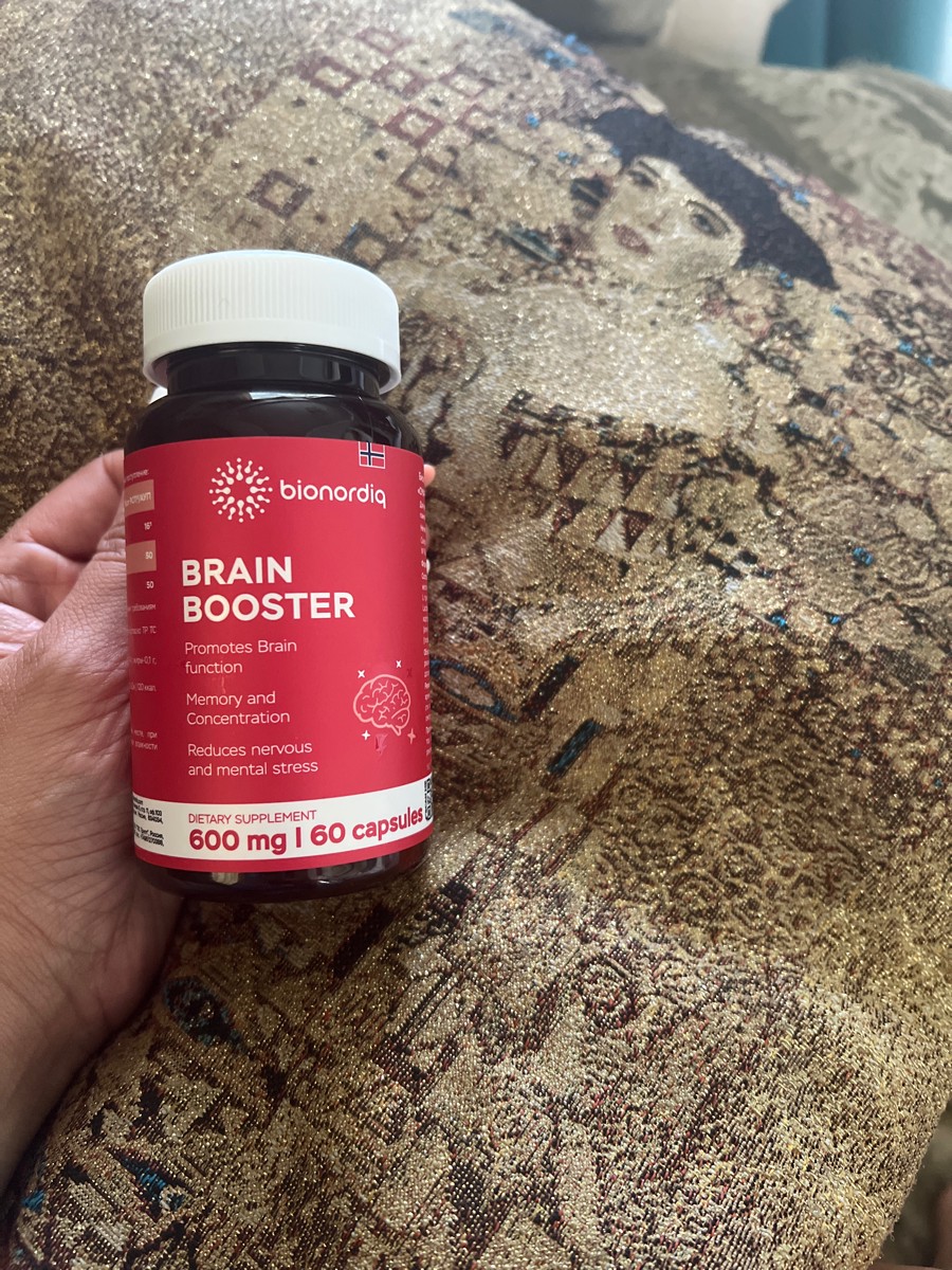 Фото покупателя №184 из 814: Витаминный комплекс для мозга и памяти Brain Booster bionordiq 600 мг 60 капсул, ноотроп, для концентрации, витамины для мозга, для учёбы и работы, БАД, для иммунитета, для здоровья, для профилактики, отзыв на 5 из 5, Ozon, 25 июля 2024