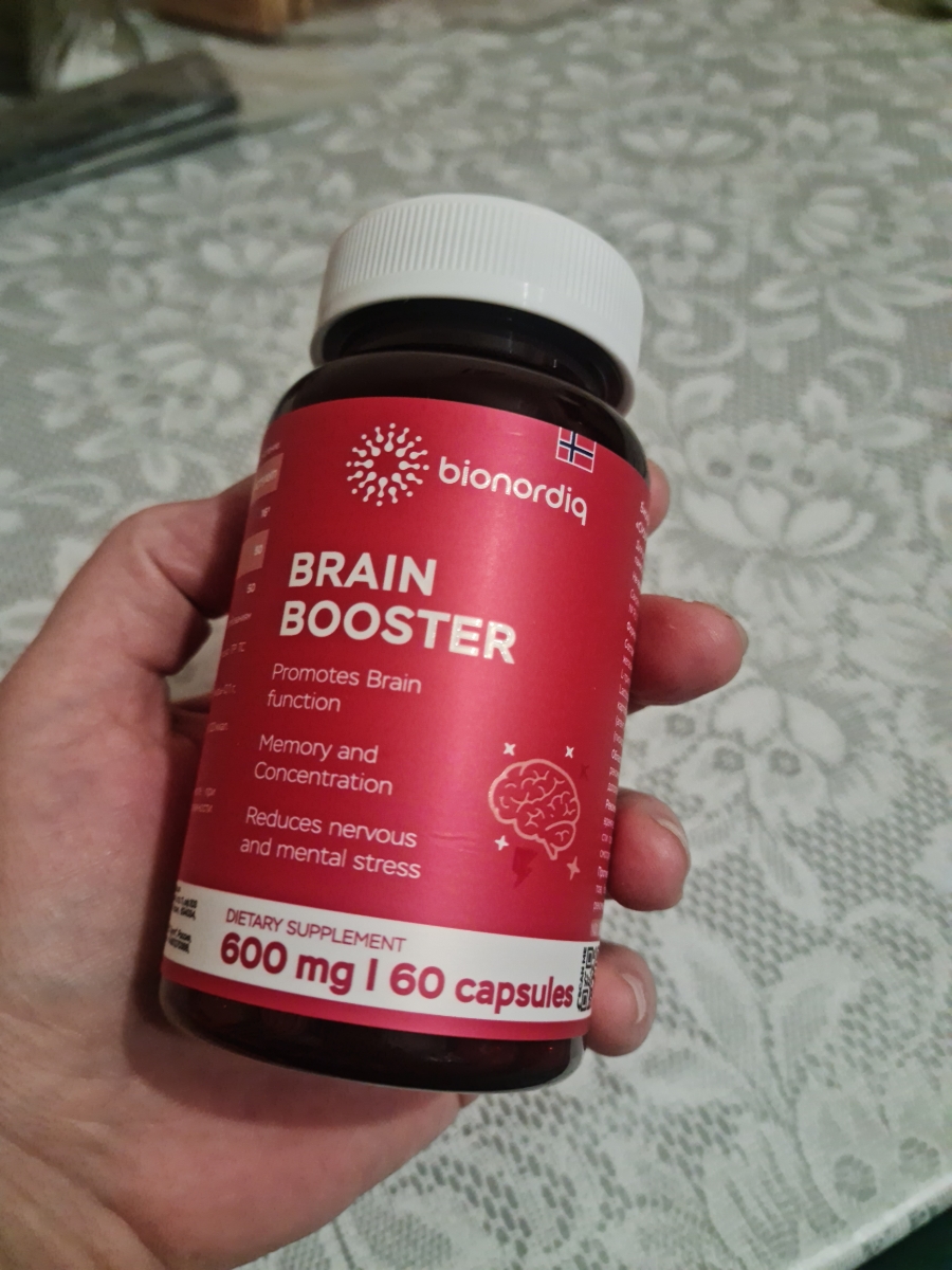 Фото покупателя №176 из 814: Витаминный комплекс для мозга и памяти Brain Booster bionordiq 600 мг 60 капсул, ноотроп, для концентрации, витамины для мозга, для учёбы и работы, БАД, для иммунитета, для здоровья, для профилактики, отзыв на 5 из 5, Ozon, 26 июля 2024