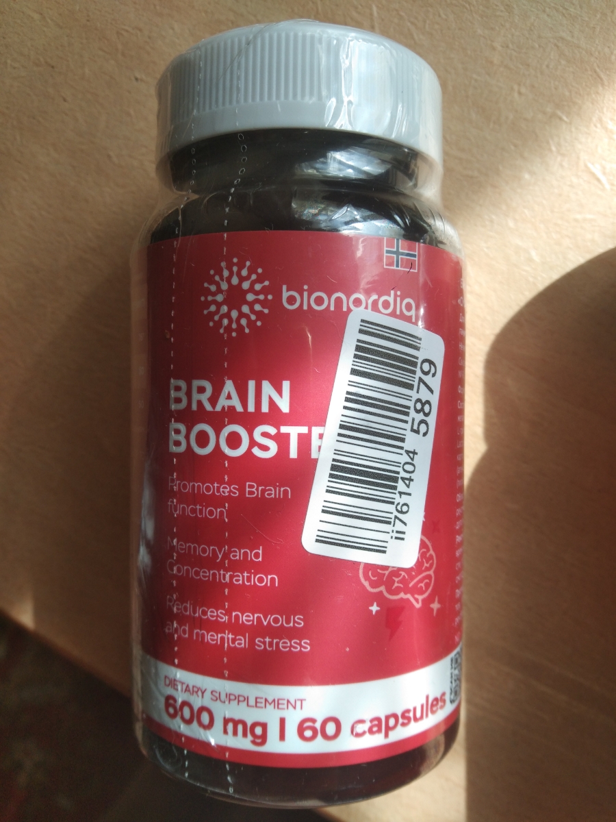 Фото покупателя №172 из 814: Витаминный комплекс для мозга и памяти Brain Booster bionordiq 600 мг 60 капсул, ноотроп, для концентрации, витамины для мозга, для учёбы и работы, БАД, для иммунитета, для здоровья, для профилактики, отзыв на 5 из 5, Ozon, 27 июля 2024