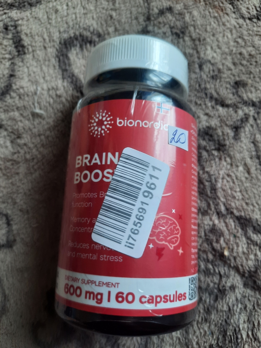 Фото покупателя №147 из 814: Витаминный комплекс для мозга и памяти Brain Booster bionordiq 600 мг 60 капсул, ноотроп, для концентрации, витамины для мозга, для учёбы и работы, БАД, для иммунитета, для здоровья, для профилактики, отзыв на 5 из 5, Ozon, 31 июля 2024