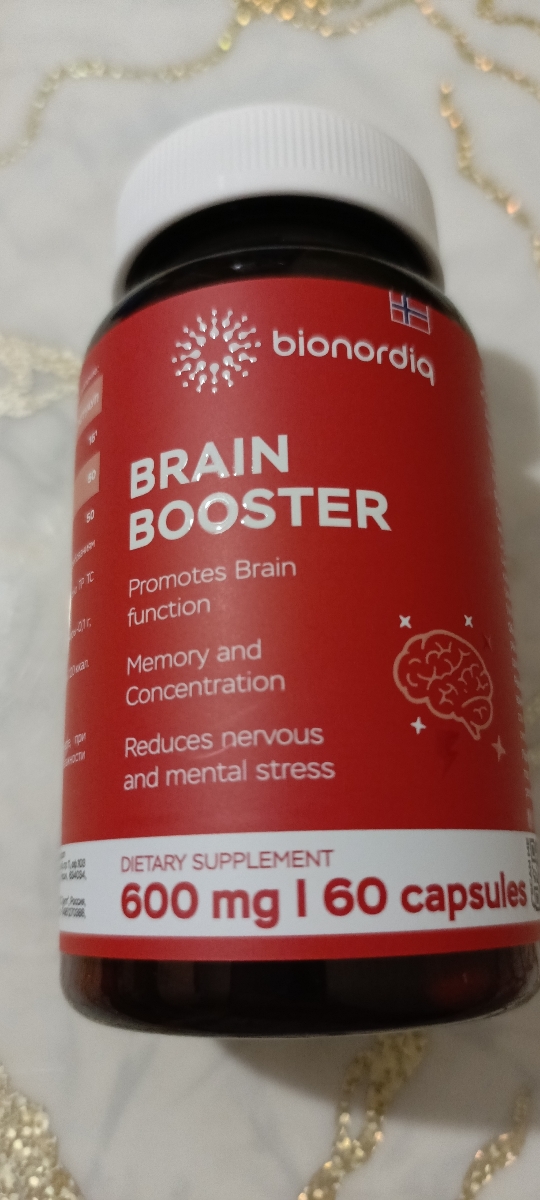 Фото покупателя №139 из 814: Витаминный комплекс для мозга и памяти Brain Booster bionordiq 600 мг 60 капсул, ноотроп, для концентрации, витамины для мозга, для учёбы и работы, БАД, для иммунитета, для здоровья, для профилактики, отзыв на 5 из 5, Ozon, 1 августа 2024