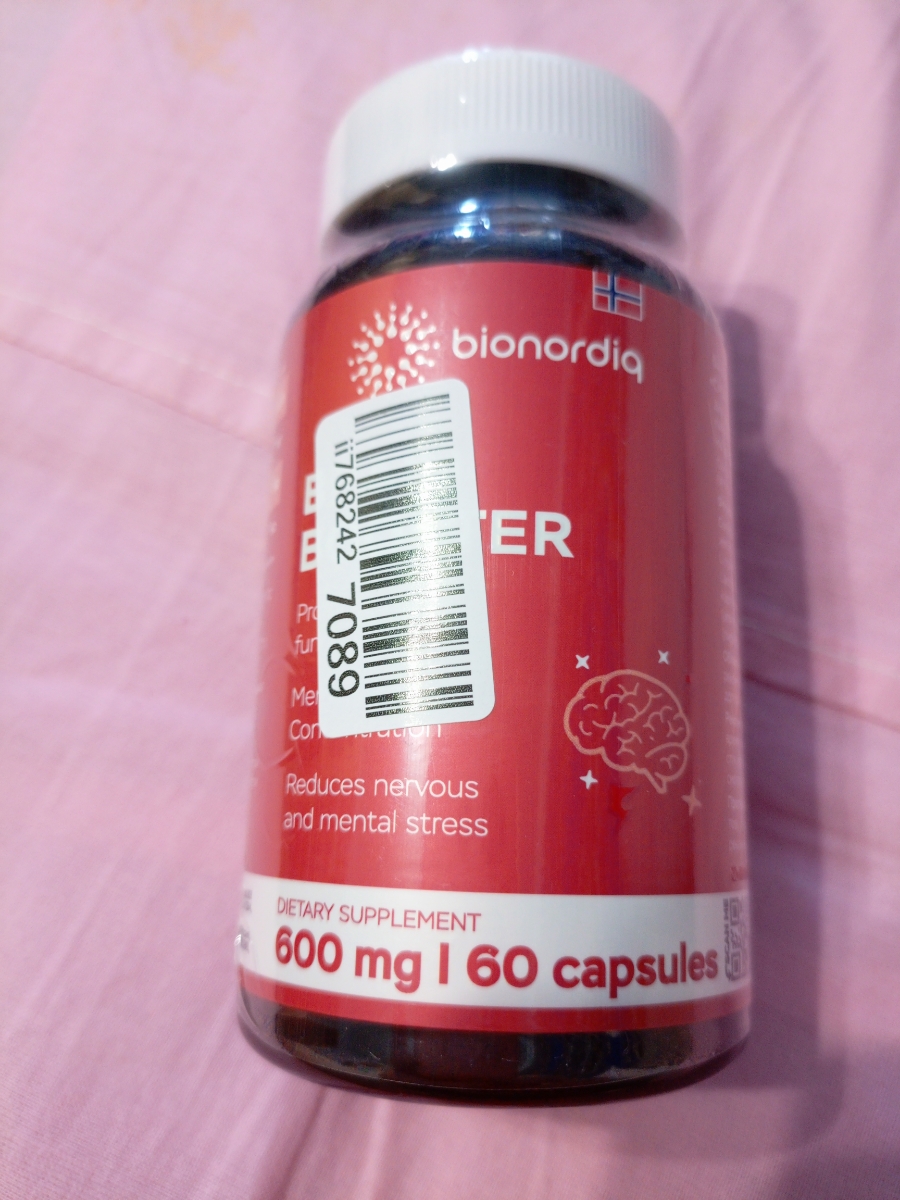 Фото покупателя №107 из 814: Витаминный комплекс для мозга и памяти Brain Booster bionordiq 600 мг 60 капсул, ноотроп, для концентрации, витамины для мозга, для учёбы и работы, БАД, для иммунитета, для здоровья, для профилактики, отзыв на 5 из 5, Ozon, 14 августа 2024