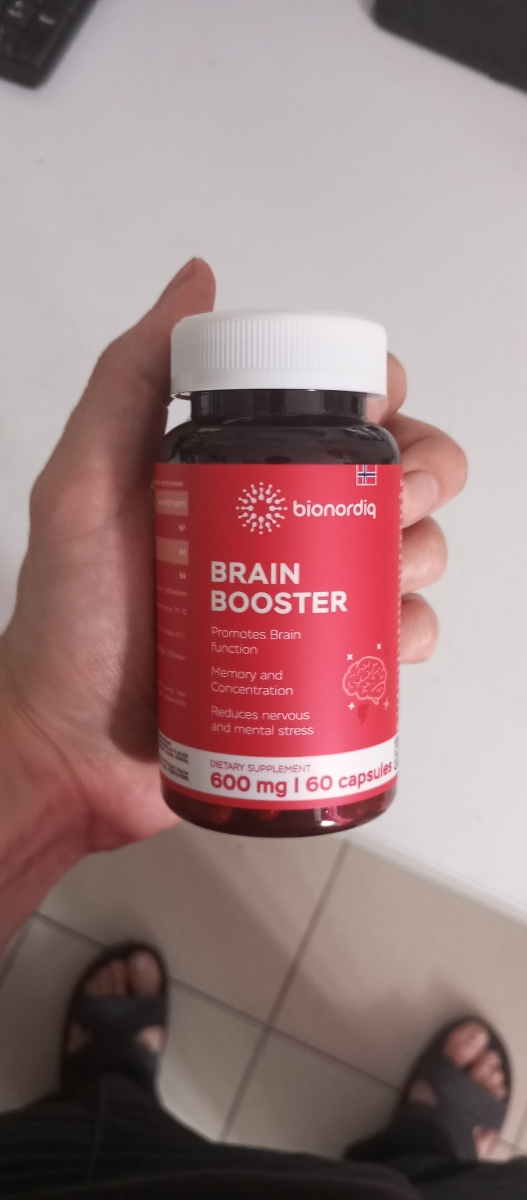 Фото покупателя №103 из 814: Витаминный комплекс для мозга и памяти Brain Booster bionordiq 600 мг 60 капсул, ноотроп, для концентрации, витамины для мозга, для учёбы и работы, БАД, для иммунитета, для здоровья, для профилактики, отзыв на 5 из 5, Ozon, 16 августа 2024