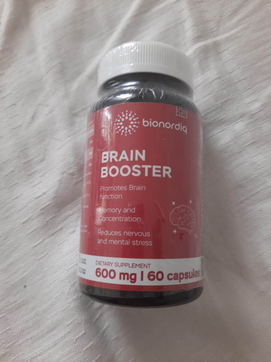 Фото покупателя №89 из 814: Витаминный комплекс для мозга и памяти Brain Booster bionordiq 600 мг 60 капсул, ноотроп, для концентрации, витамины для мозга, для учёбы и работы, БАД, для иммунитета, для здоровья, для профилактики, отзыв на 5 из 5, Ozon, 29 августа 2024