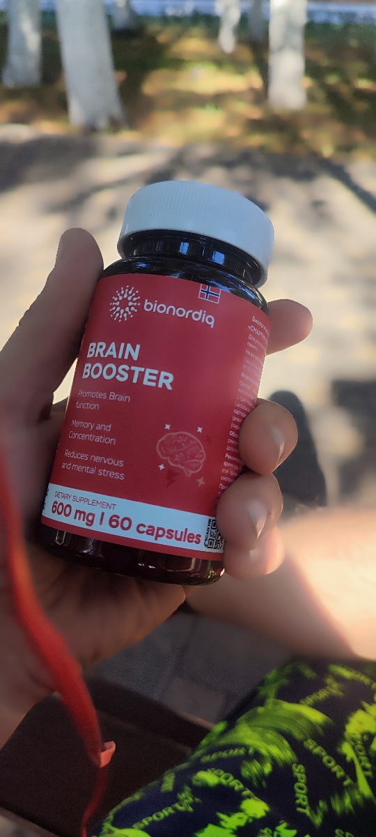 Фото покупателя №82 из 814: Витаминный комплекс для мозга и памяти Brain Booster bionordiq 600 мг 60 капсул, ноотроп, для концентрации, витамины для мозга, для учёбы и работы, БАД, для иммунитета, для здоровья, для профилактики, отзыв на 5 из 5, Ozon, 3 сентября 2024
