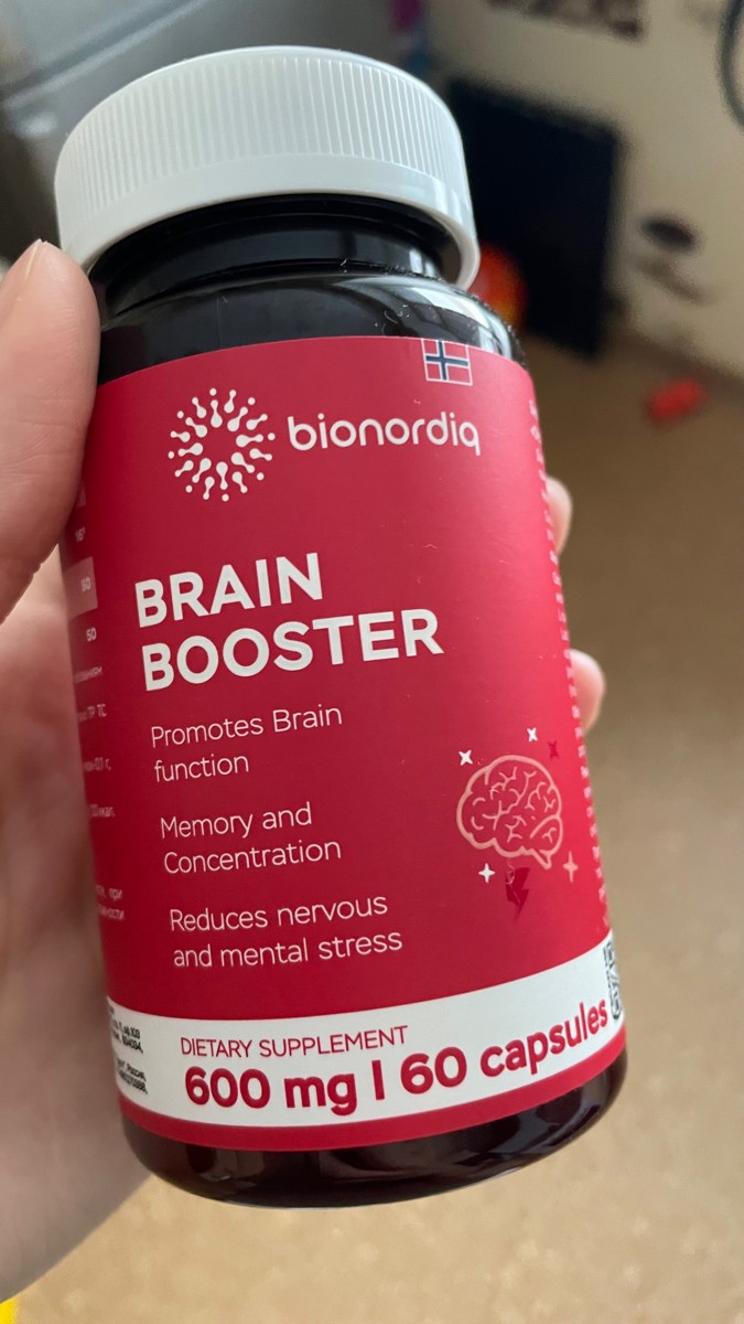 Фото покупателя №57 из 814: Витаминный комплекс для мозга и памяти Brain Booster bionordiq 600 мг 60 капсул, ноотроп, для концентрации, витамины для мозга, для учёбы и работы, БАД, для иммунитета, для здоровья, для профилактики, отзыв на 5 из 5, Ozon, 18 января 2025