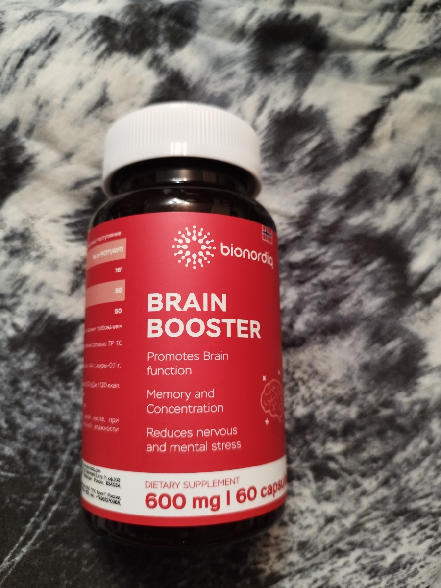 Фото покупателя №45 из 814: Витаминный комплекс для мозга и памяти Brain Booster bionordiq 600 мг 60 капсул, ноотроп, для концентрации, витамины для мозга, для учёбы и работы, БАД, для иммунитета, для здоровья, для профилактики, отзыв на 5 из 5, Ozon, 18 января 2025