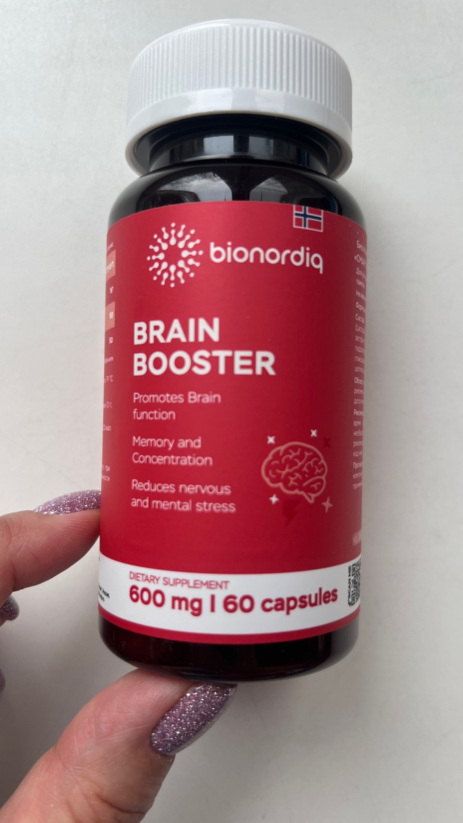 Фото покупателя №42 из 814: Витаминный комплекс для мозга и памяти Brain Booster bionordiq 600 мг 60 капсул, ноотроп, для концентрации, витамины для мозга, для учёбы и работы, БАД, для иммунитета, для здоровья, для профилактики, отзыв на 5 из 5, Ozon, 18 января 2025