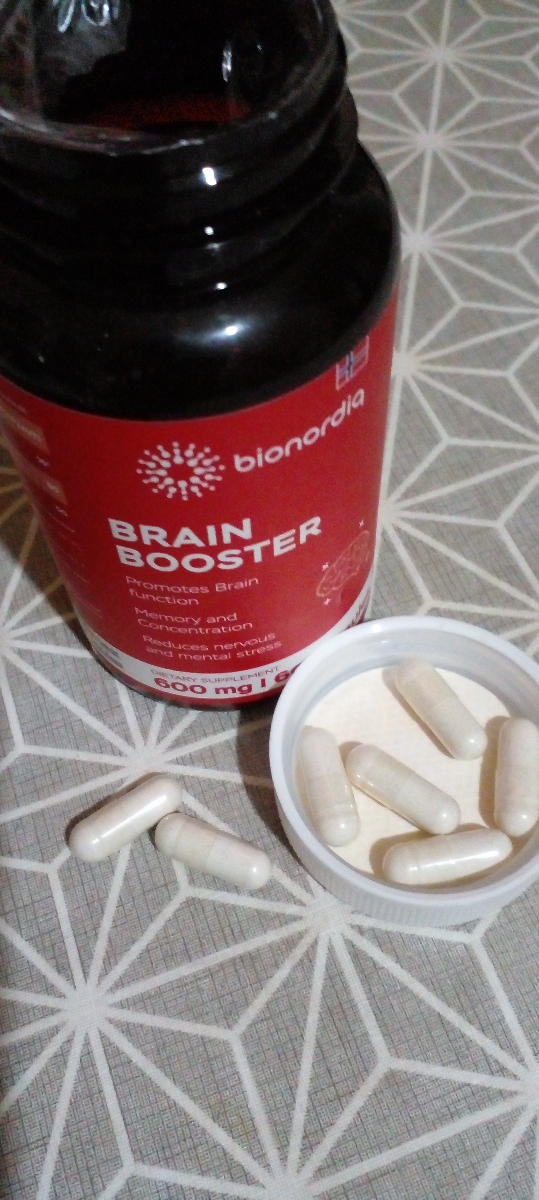 Фото покупателя №34 из 814: Витаминный комплекс для мозга и памяти Brain Booster bionordiq 600 мг 60 капсул, ноотроп, для концентрации, витамины для мозга, для учёбы и работы, БАД, для иммунитета, для здоровья, для профилактики, отзыв на 5 из 5, Ozon, 18 января 2025