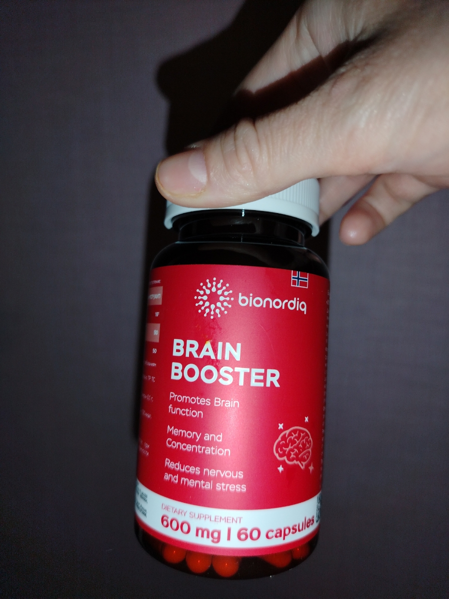Фото покупателя №30 из 814: Витаминный комплекс для мозга и памяти Brain Booster bionordiq 600 мг 60 капсул, ноотроп, для концентрации, витамины для мозга, для учёбы и работы, БАД, для иммунитета, для здоровья, для профилактики, отзыв на 5 из 5, Ozon, 18 января 2025