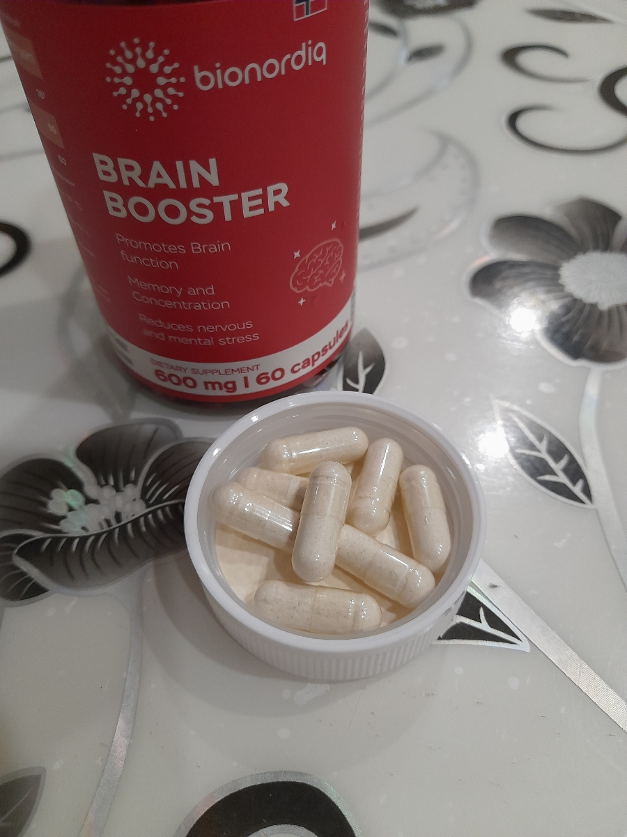 Фото покупателя №19 из 814: Витаминный комплекс для мозга и памяти Brain Booster bionordiq 600 мг 60 капсул, ноотроп, для концентрации, витамины для мозга, для учёбы и работы, БАД, для иммунитета, для здоровья, для профилактики, отзыв на 5 из 5, Ozon, 18 января 2025