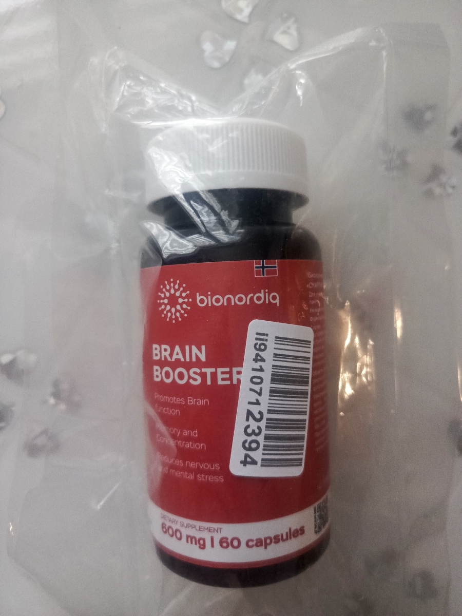 Фото покупателя №14 из 814: Витаминный комплекс для мозга и памяти Brain Booster bionordiq 600 мг 60 капсул, ноотроп, для концентрации, витамины для мозга, для учёбы и работы, БАД, для иммунитета, для здоровья, для профилактики, отзыв на 5 из 5, Ozon, 27 января 2025