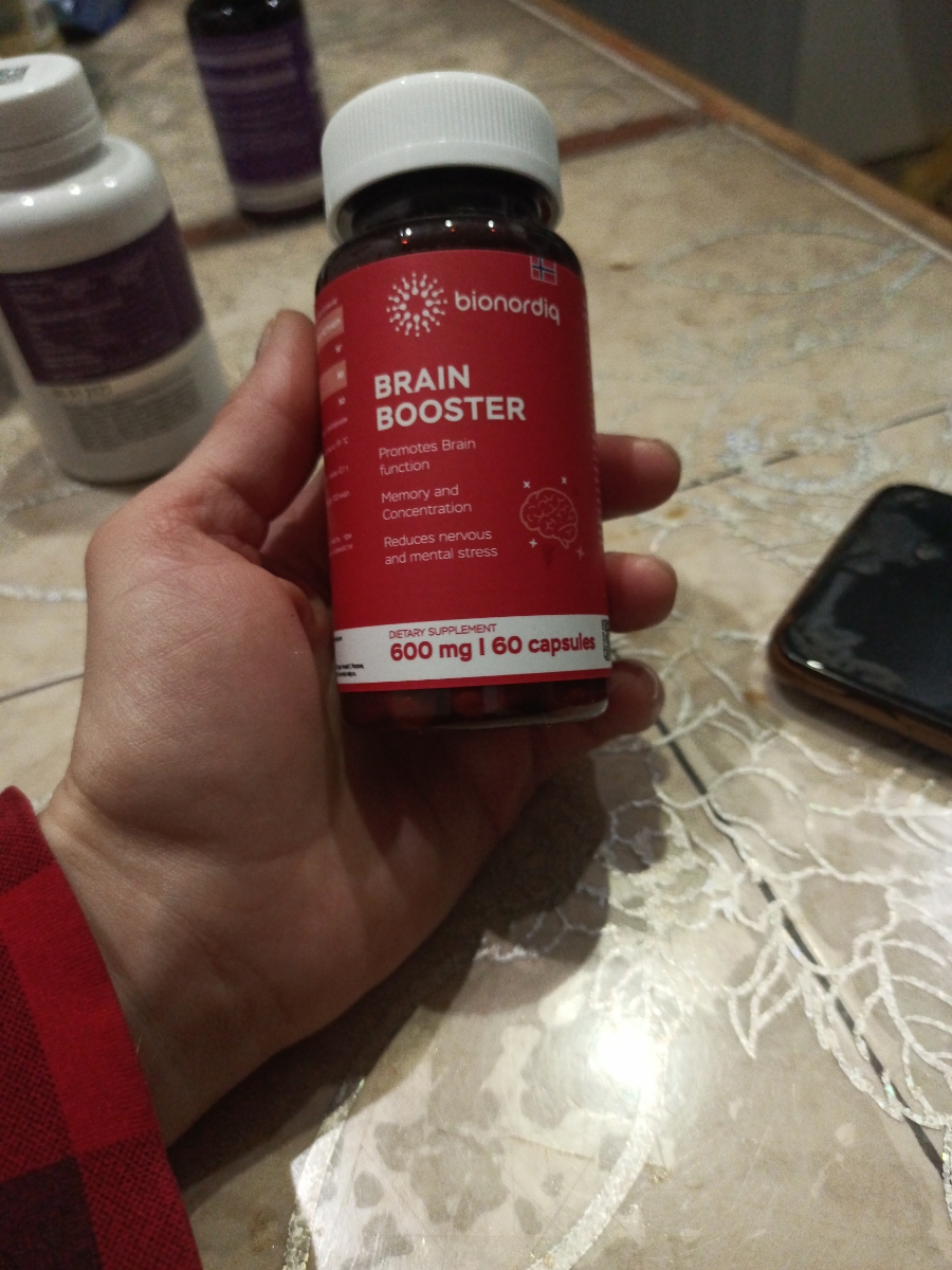 Фото покупателя №6 из 814: Витаминный комплекс для мозга и памяти Brain Booster bionordiq 600 мг 60 капсул, ноотроп, для концентрации, витамины для мозга, для учёбы и работы, БАД, для иммунитета, для здоровья, для профилактики, отзыв на 5 из 5, Ozon, 16 ноября 2025