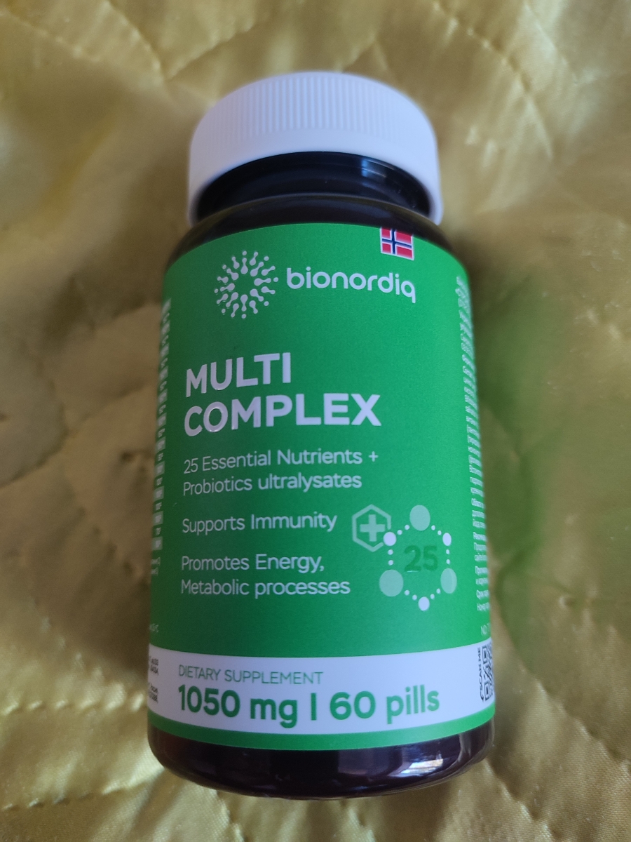Фото покупателя №272 из 276: Мультивитаминный комплекс Multi Complex bionordiq 1050 мг 60 капсул, мультивитамины, витамины и минералы, для иммунитета и энергии, для женщин и мужчин, БАД, для здоровья, для профилактики, для костей, отзыв на 5 из 5, Ozon, 23 июня 2024