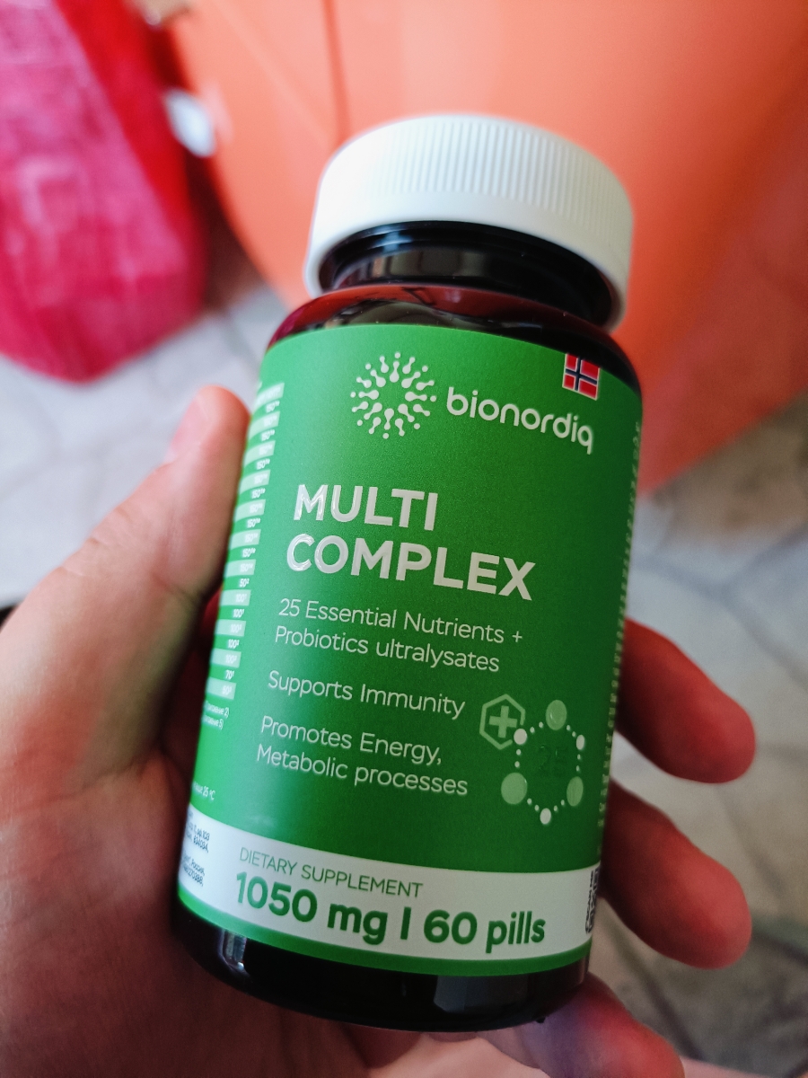 Фото покупателя №255 из 276: Мультивитаминный комплекс Multi Complex bionordiq 1050 мг 60 капсул, мультивитамины, витамины и минералы, для иммунитета и энергии, для женщин и мужчин, БАД, для здоровья, для профилактики, для костей, отзыв на 5 из 5, Ozon, 30 июня 2024