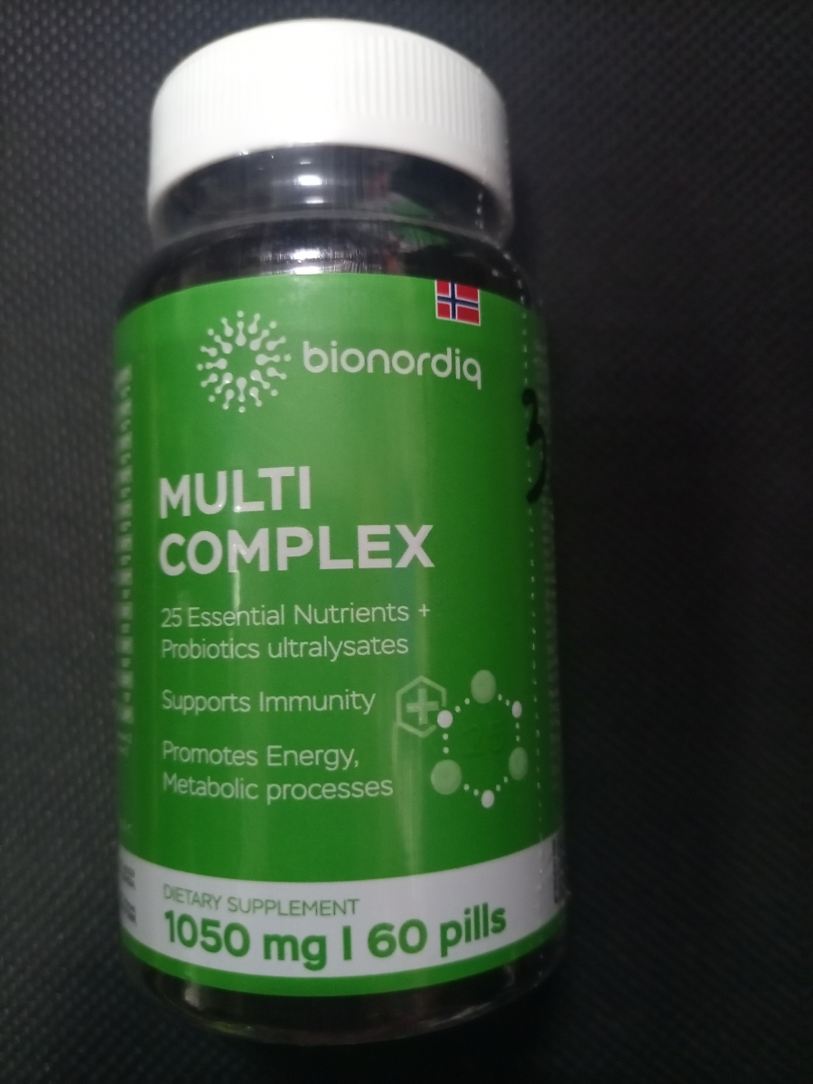 Фото покупателя №228 из 276: Мультивитаминный комплекс Multi Complex bionordiq 1050 мг 60 капсул, мультивитамины, витамины и минералы, для иммунитета и энергии, для женщин и мужчин, БАД, для здоровья, для профилактики, для костей, отзыв на 5 из 5, Ozon, 6 июля 2024