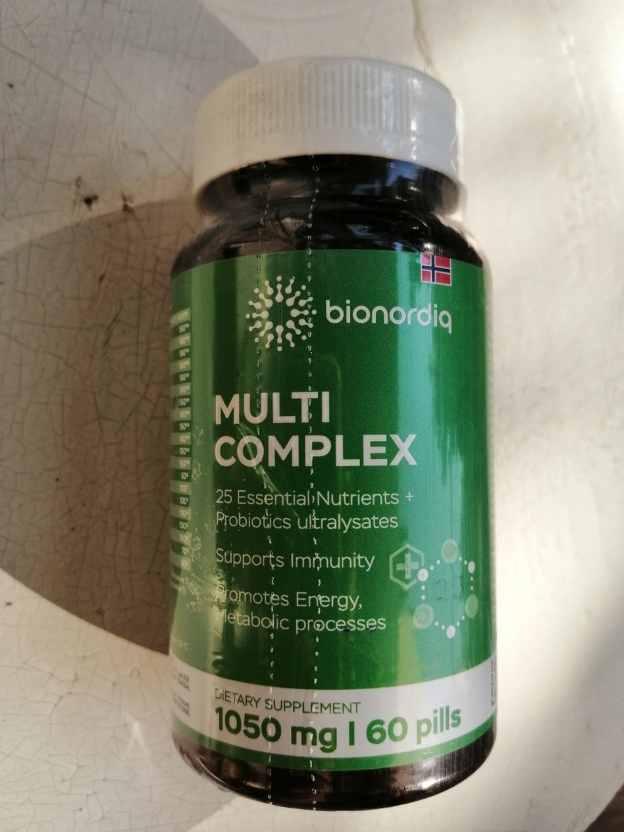 Фото покупателя №175 из 276: Мультивитаминный комплекс Multi Complex bionordiq 1050 мг 60 капсул, мультивитамины, витамины и минералы, для иммунитета и энергии, для женщин и мужчин, БАД, для здоровья, для профилактики, для костей, отзыв на 5 из 5, Ozon, 18 июля 2024
