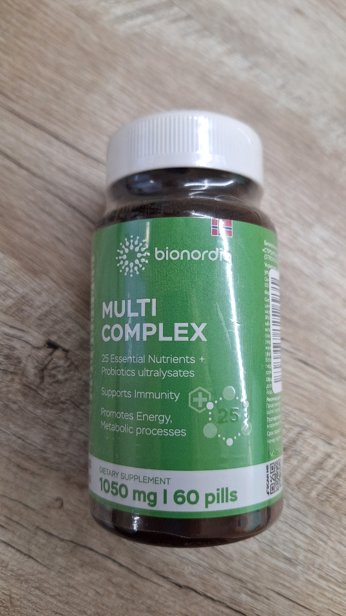 Фото покупателя №67 из 276: Мультивитаминный комплекс Multi Complex bionordiq 1050 мг 60 капсул, мультивитамины, витамины и минералы, для иммунитета и энергии, для женщин и мужчин, БАД, для здоровья, для профилактики, для костей, отзыв на 5 из 5, Ozon, 2 августа 2024