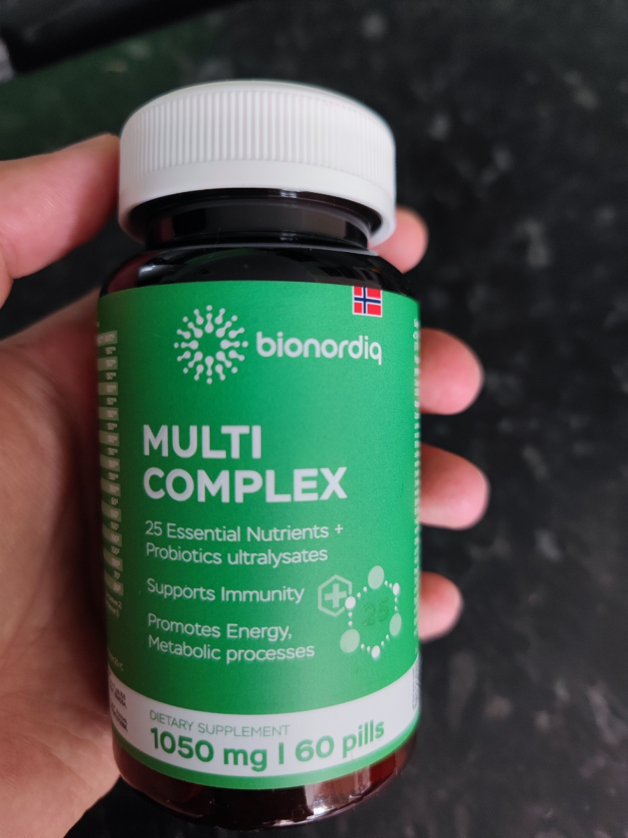 Фото покупателя №39 из 276: Мультивитаминный комплекс Multi Complex bionordiq 1050 мг 60 капсул, мультивитамины, витамины и минералы, для иммунитета и энергии, для женщин и мужчин, БАД, для здоровья, для профилактики, для костей, отзыв на 5 из 5, Ozon, 7 августа 2024