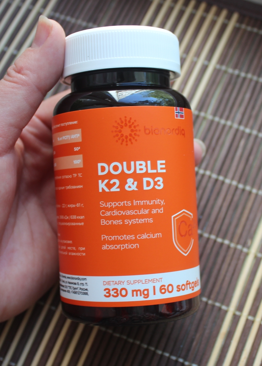 Фото покупателя №248 из 299: Витамины D3 и K2 для костей и сосудов Double K2 D3 bionordiq 330 мг 90 капсул, холекальциферол менахинон, витамин д3 к2, для иммунитета, витамины, БАД, для здоровья, для женщин и мужчин, для зубов, отзыв на 5 из 5, Ozon, 27 июня 2024
