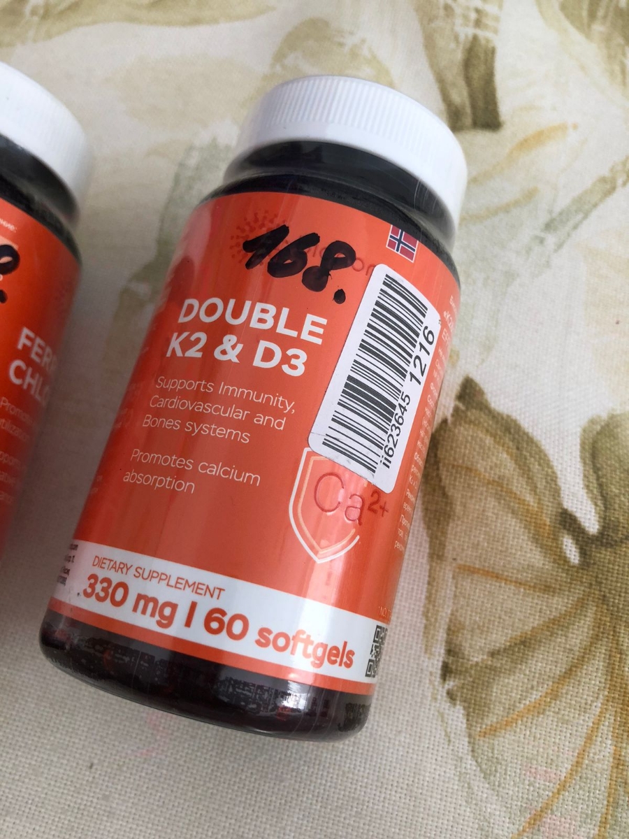 Фото покупателя №186 из 299: Витамины D3 и K2 для костей и сосудов Double K2 D3 bionordiq 330 мг 90 капсул, холекальциферол менахинон, витамин д3 к2, для иммунитета, витамины, БАД, для здоровья, для женщин и мужчин, для зубов, отзыв на 5 из 5, Ozon, 30 июня 2024