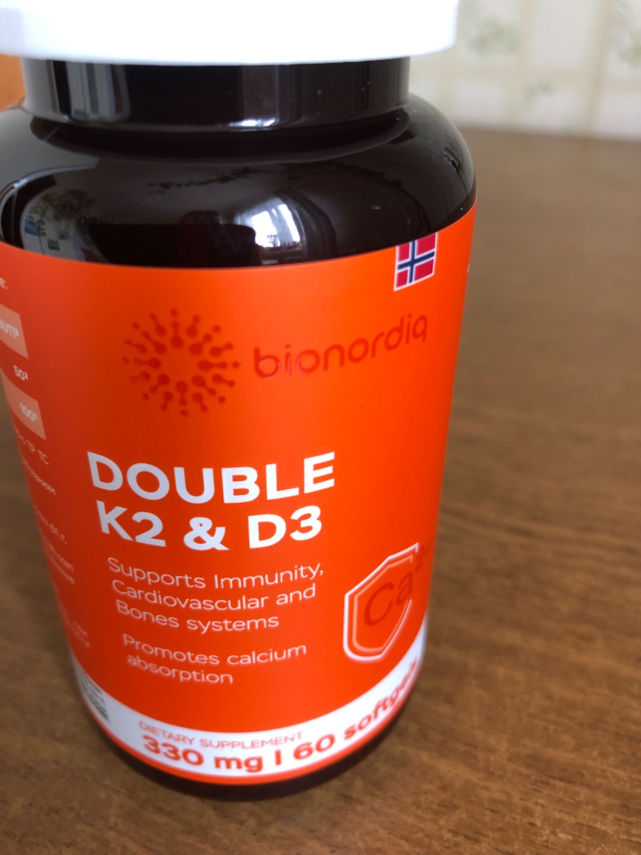 Фото покупателя №122 из 299: Витамины D3 и K2 для костей и сосудов Double K2 D3 bionordiq 330 мг 90 капсул, холекальциферол менахинон, витамин д3 к2, для иммунитета, витамины, БАД, для здоровья, для женщин и мужчин, для зубов, отзыв на 5 из 5, Ozon, 4 июля 2024