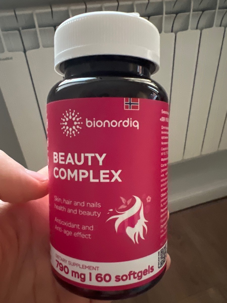 Фото покупателя №406 из 420: Витаминный комплекс для волос ногтей и кожи Beauty Complex bionordiq 790 мг 60 капсул, биотин коллаген, витамины красоты, для женщин, для роста волос, БАД, для иммунитета, для здоровья, для костей, отзыв на 5 из 5, Ozon, 23 июня 2024