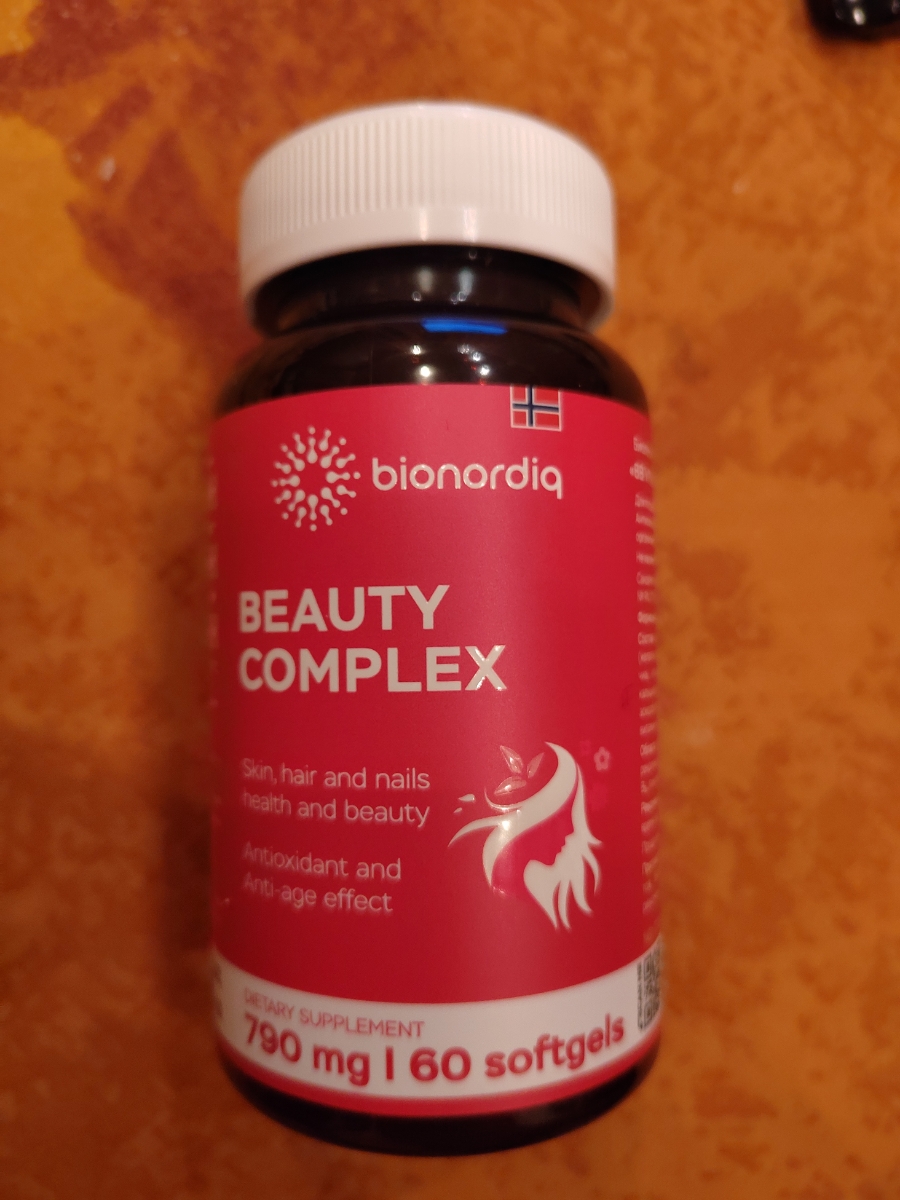 Фото покупателя №397 из 420: Витаминный комплекс для волос ногтей и кожи Beauty Complex bionordiq 790 мг 60 капсул, биотин коллаген, витамины красоты, для женщин, для роста волос, БАД, для иммунитета, для здоровья, для костей, отзыв на 5 из 5, Ozon, 26 июня 2024
