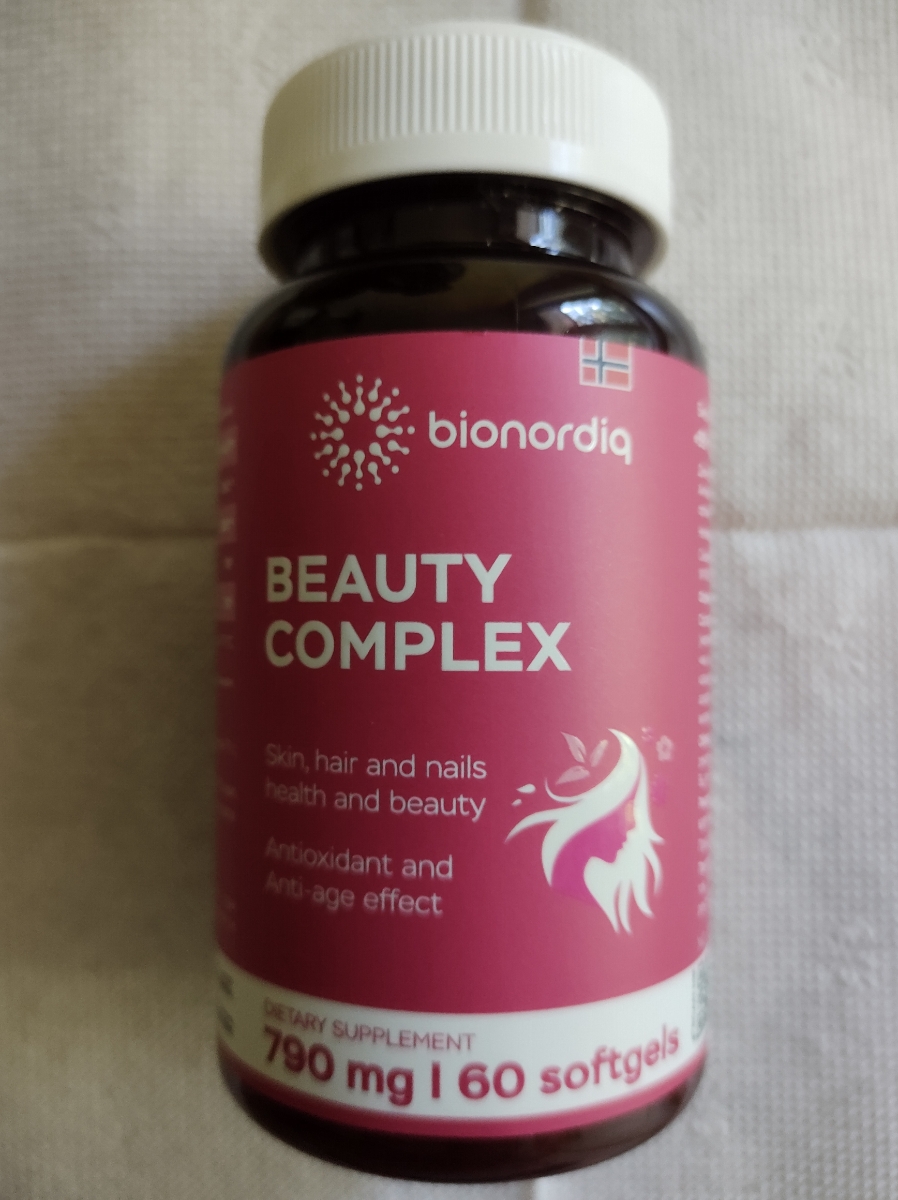 Фото покупателя №393 из 420: Витаминный комплекс для волос ногтей и кожи Beauty Complex bionordiq 790 мг 60 капсул, биотин коллаген, витамины красоты, для женщин, для роста волос, БАД, для иммунитета, для здоровья, для костей, отзыв на 5 из 5, Ozon, 27 июня 2024