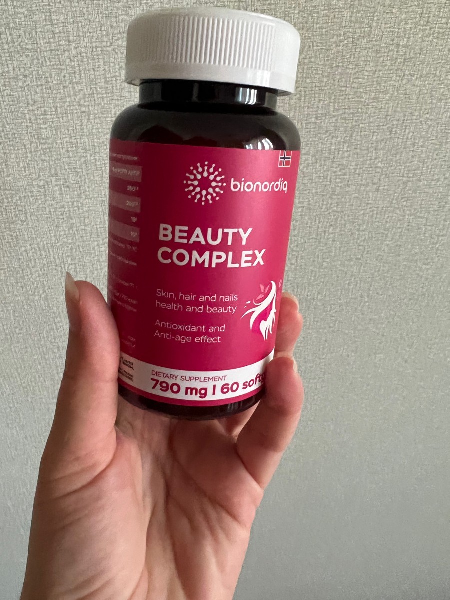 Фото покупателя №388 из 420: Витаминный комплекс для волос ногтей и кожи Beauty Complex bionordiq 790 мг 60 капсул, биотин коллаген, витамины красоты, для женщин, для роста волос, БАД, для иммунитета, для здоровья, для костей, отзыв на 4 из 5, Ozon, 27 июня 2024
