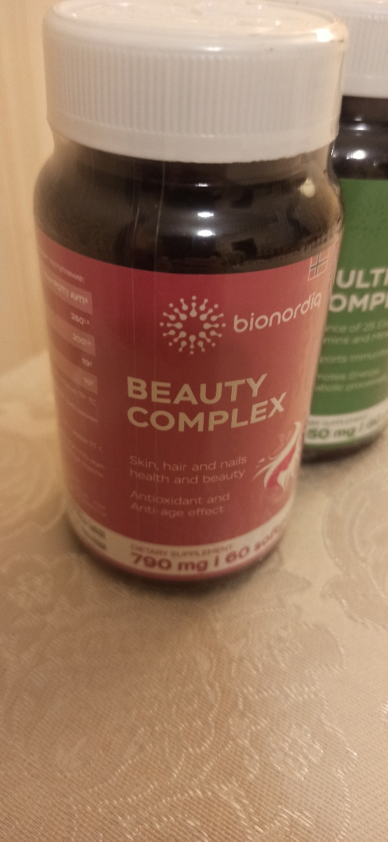 Фото покупателя №353 из 420: Витаминный комплекс для волос ногтей и кожи Beauty Complex bionordiq 790 мг 60 капсул, биотин коллаген, витамины красоты, для женщин, для роста волос, БАД, для иммунитета, для здоровья, для костей, отзыв на 5 из 5, Ozon, 30 июня 2024