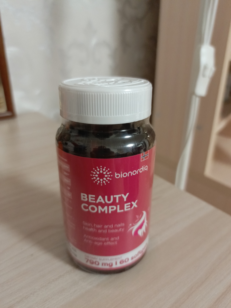 Фото покупателя №287 из 420: Витаминный комплекс для волос ногтей и кожи Beauty Complex bionordiq 790 мг 60 капсул, биотин коллаген, витамины красоты, для женщин, для роста волос, БАД, для иммунитета, для здоровья, для костей, отзыв на 5 из 5, Ozon, 5 июля 2024