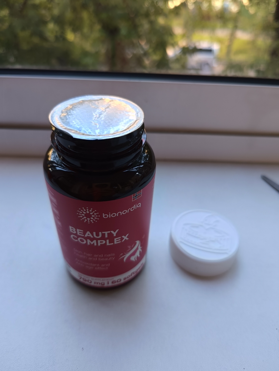 Фото покупателя №231 из 420: Витаминный комплекс для волос ногтей и кожи Beauty Complex bionordiq 790 мг 60 капсул, биотин коллаген, витамины красоты, для женщин, для роста волос, БАД, для иммунитета, для здоровья, для костей, отзыв на 5 из 5, Ozon, 8 июля 2024