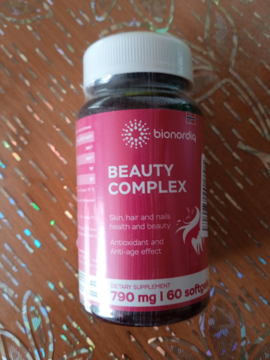 Фото покупателя №171 из 420: Витаминный комплекс для волос ногтей и кожи Beauty Complex bionordiq 790 мг 60 капсул, биотин коллаген, витамины красоты, для женщин, для роста волос, БАД, для иммунитета, для здоровья, для костей, отзыв на 5 из 5, Ozon, 11 июля 2024