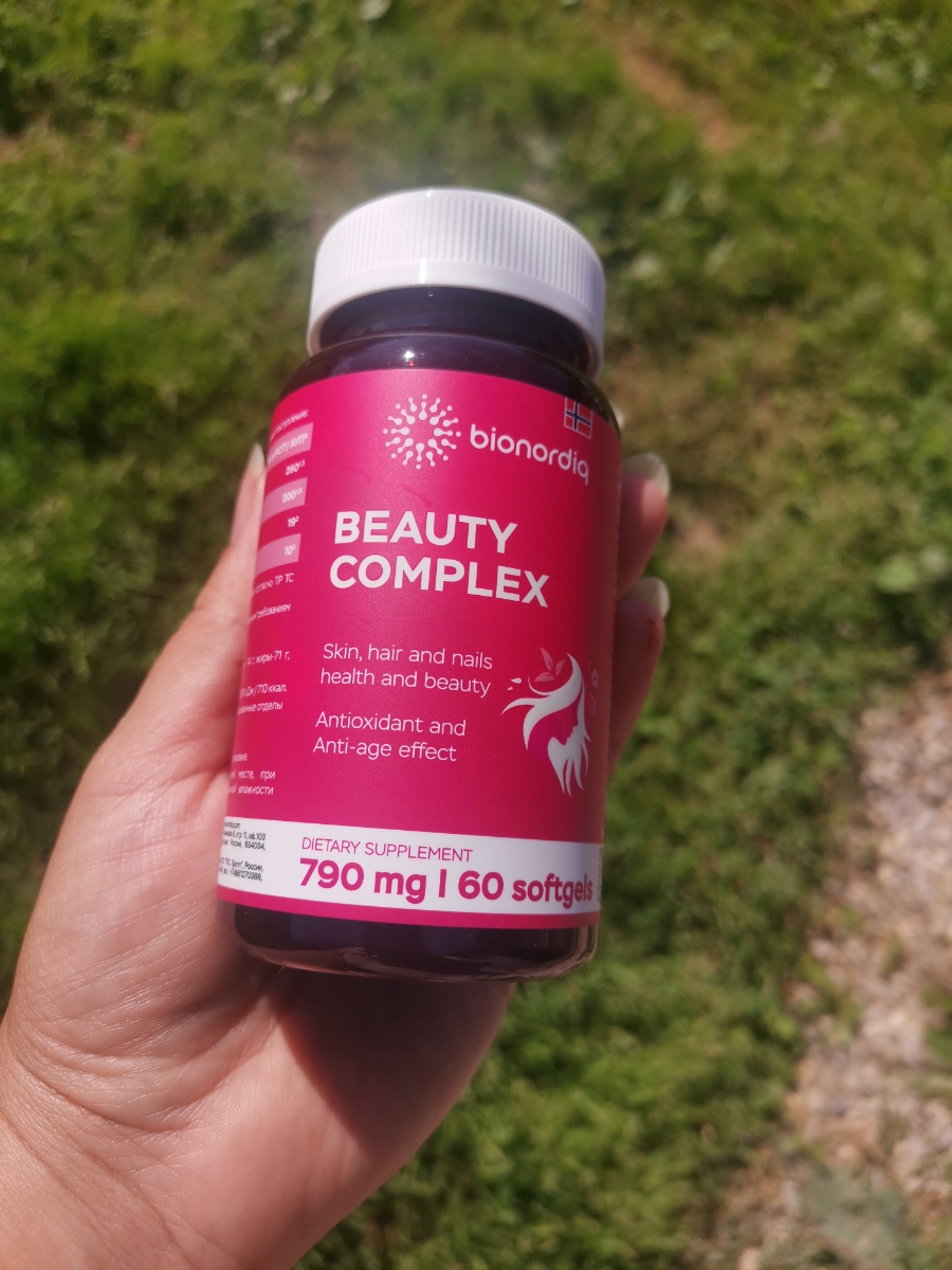 Фото покупателя №135 из 420: Витаминный комплекс для волос ногтей и кожи Beauty Complex bionordiq 790 мг 60 капсул, биотин коллаген, витамины красоты, для женщин, для роста волос, БАД, для иммунитета, для здоровья, для костей, отзыв на 5 из 5, Ozon, 15 июля 2024