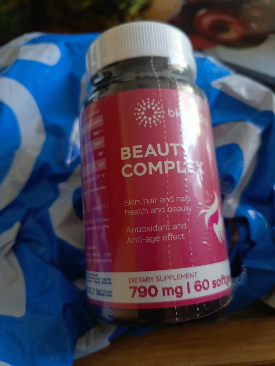 Фото покупателя №76 из 420: Витаминный комплекс для волос ногтей и кожи Beauty Complex bionordiq 790 мг 60 капсул, биотин коллаген, витамины красоты, для женщин, для роста волос, БАД, для иммунитета, для здоровья, для костей, отзыв на 5 из 5, Ozon, 21 июля 2024
