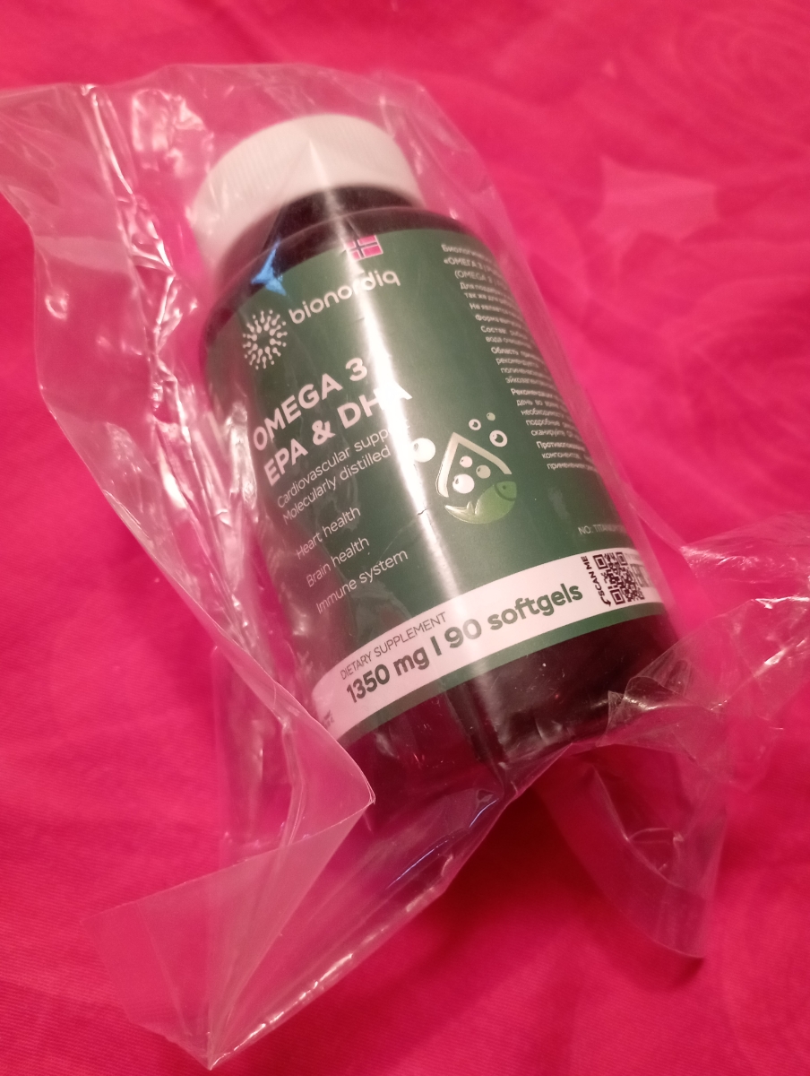 Фото покупателя №128 из 144: Омега 3 витаминный комплекс Omega 3 EPA DHA bionordiq 1350 мг 90 капсул, рыбий жир, для сердца и сосудов, для иммунитета, для волос и кожи, для женщин и мужчин, для здоровья, витамины, БАД, для костей, отзыв на 5 из 5, Ozon, 13 октября 2024