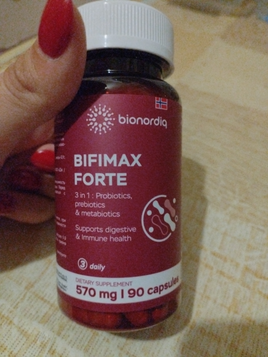 Фото покупателя №567 из 638: Пробиотик Bifimax Forte / 570 mg / 90 капсул, отзыв на 5 из 5, Ozon, 6 июля 2024